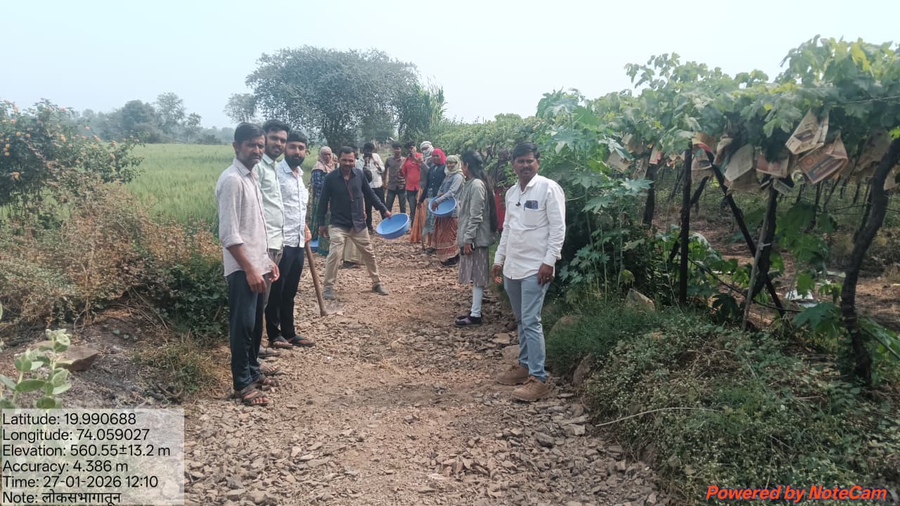 मुख्यमंत्री समृद्ध पंचायत राज अभियान अंतर्गत लोक सहभागातून रस्ते दुरुस्ती